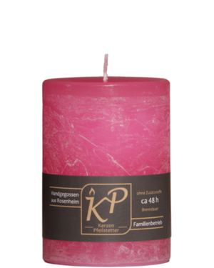 Tischkerze in pink.
